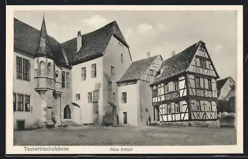 AK Tauberbischofsheim, Altes Schloss, Teilansicht
