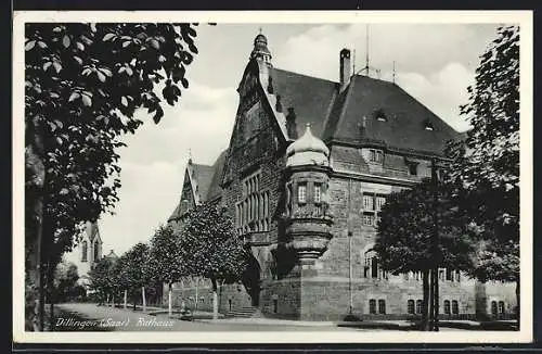 AK Dillingen /Saar, Rathaus mit Erker