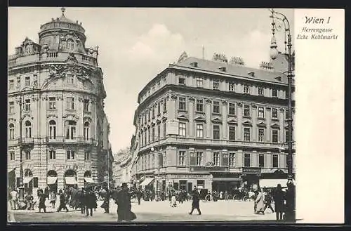 AK Wien, Herrengasse, Ecke Kohlmarkt