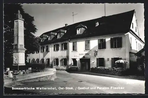 AK Bad Waltersdorf /Ost-Stmk., Gasthof und Pension Fischer