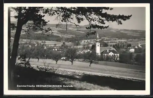 AK Dechantskirchen /Oststmk., Ortsansicht im Sonnenschein