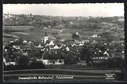 AK Bad Waltersdorf /Oststeiermark, Teilansicht mit Kirche
