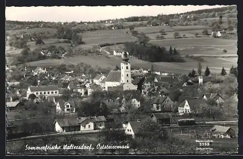 AK Bad Waltersdorf /Oststeiermark, Teilansicht im Sonnenschein