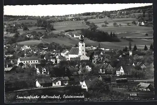 AK Bad Waltersdorf /Oststeiermark, Teilansicht mit Feldern