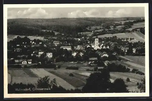 AK Bad Waltersdorf /Oststeiermark, Blick aus der Vogelschau