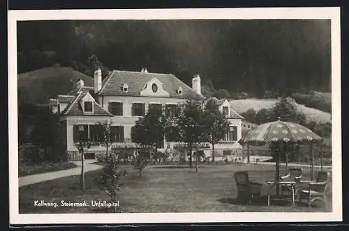 AK Kallwang /Steiermark, Unfallspital mit Garten