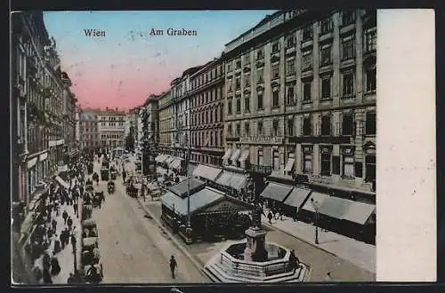 AK Wien, Strassenpartie Am Graben