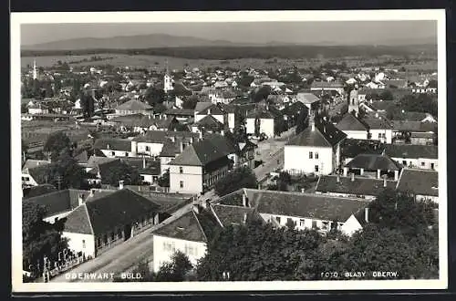 AK Oberwart, Blick über die Dächer der Stadt