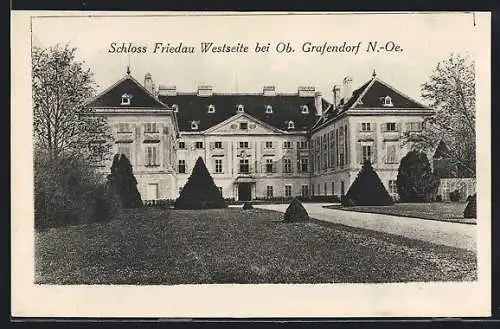 AK Ob. Grafendorf /N.-Ö., Westseite des Schloss Friedau