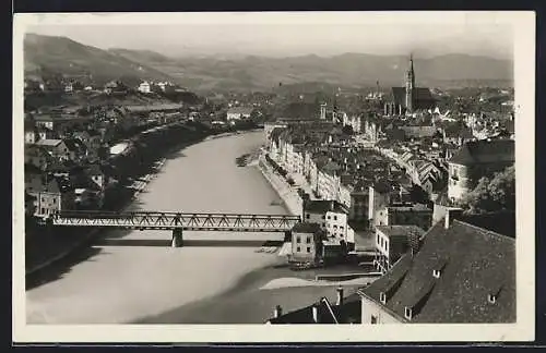 AK Steyr a. d. Enns, Ortsansicht vom Tabor