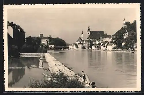 AK Steyr, Flusspartie mit Wasserbecken