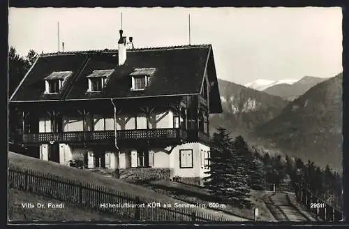 AK Küb am Semmering, Villa Dr. Hans Wegerer