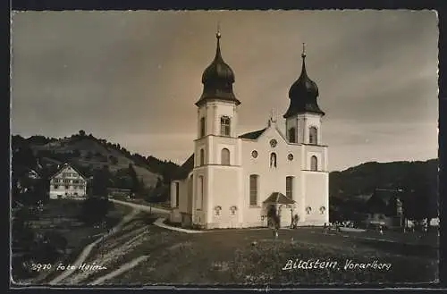 AK Bildstein /Vorarlberg, Ortspartie mit Kirche