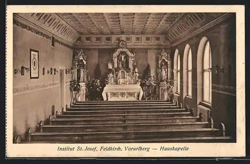 AK Feldkirch /Vorarlberg, Institut St. Josef, Inneres der Kapelle