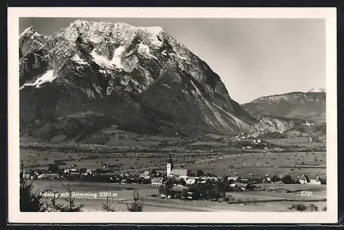 AK Irdning /Steiermark, Gesamtansicht mit Grimming