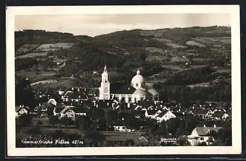 AK Pöllau, Gesamtansicht aus der Vogelschau