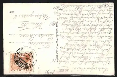 AK St. Aegyd a. N., Teilansicht mit Kirche