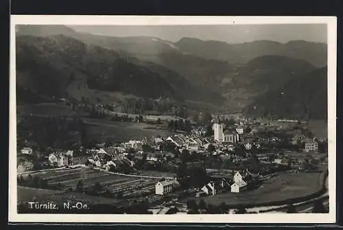 AK Türnitz /N.-Oe, Gesamtansicht aus der Vogelschau