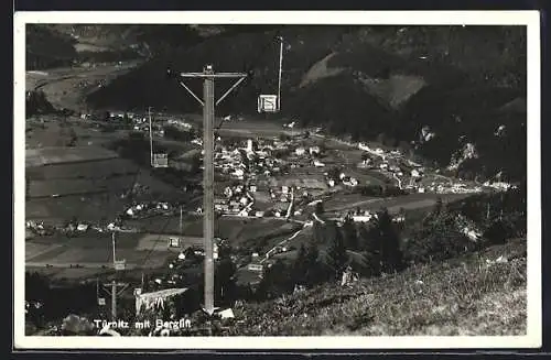 AK Türnitz, Ortspanorama mit Berglift
