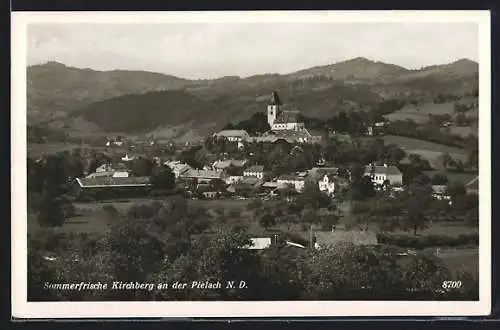 AK Kirchberg an der Pielach, Panorama mit Kirche und Landschaft