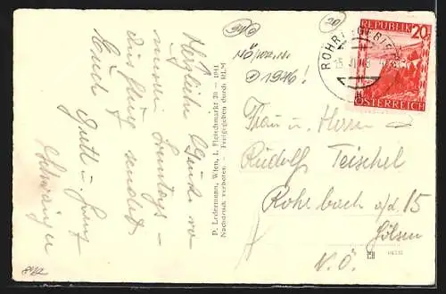 AK Rohr im Gebirge, Teilansicht mit Kirche