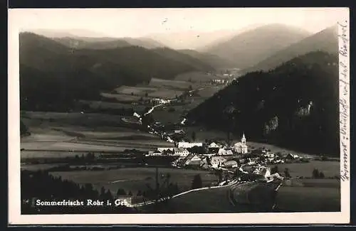 AK Rohr i. Geb., Teilansicht mit Kirche