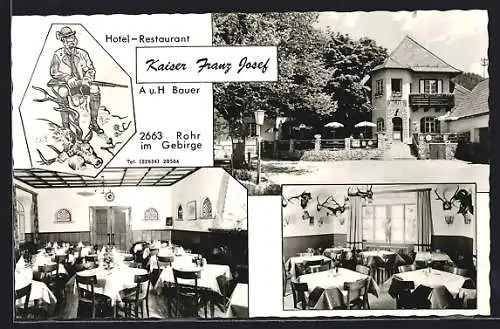 AK Rohr im Gebirge, Hotel Restaurant Kaiser Franz Josef