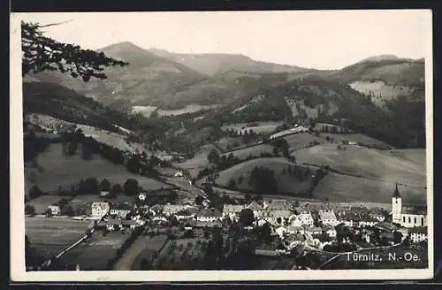 AK Türnitz /N.-Oe., Teilansicht mit Kirche