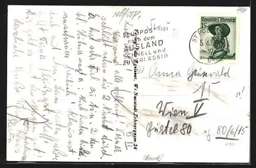 AK Pyhra /N.-Ö., Landwirtschaftliche Fachschule mit Strassenpartie