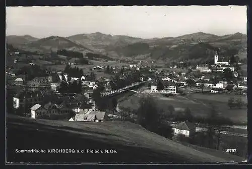 AK Kirchberg a. d. Pielach, Teilansicht mit Kirche