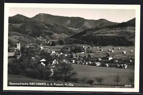 AK Kirchberg a. d. Pielach, Teilansicht mit Bergen