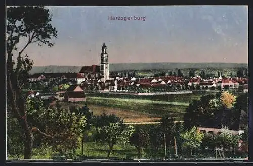 AK Herzogenburg, Ortsansicht mit Kirche