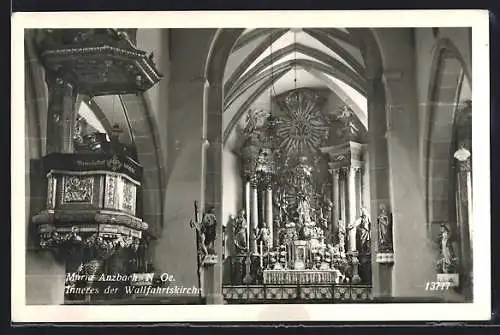 AK Maria Anzbach /N.-Oe., Inneres der Wallfahrtskirche