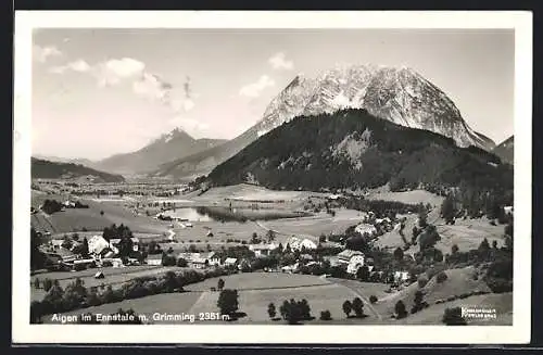 AK Aigen im Ennstal, Ortsansicht mit Grimming