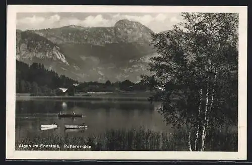 AK Aigen im Ennstal, Boote auf dem Putterer See