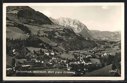 AK Donnersbach /Steiermark, Blick gegen den Grimming