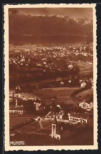 AK Innsbruck, Mühlau, Teilansicht mit Kirche