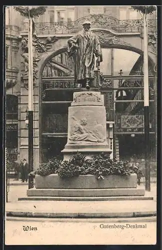 AK Wien, Gutenberg-Denkmal