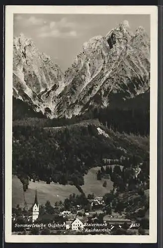 AK Gaishorn /Steiermark, Ortsansicht gegen Reichenstein
