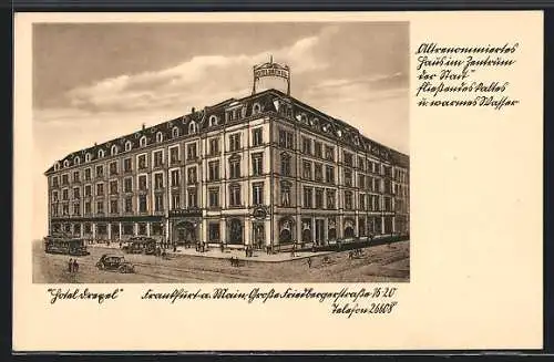 AK Frankfurt /Main, Hotel Drexel, Grosse Friedländer Strasse 16-20