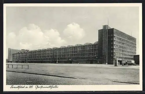AK Frankfurt-Ostend, Ansicht der Grossmarkthalle
