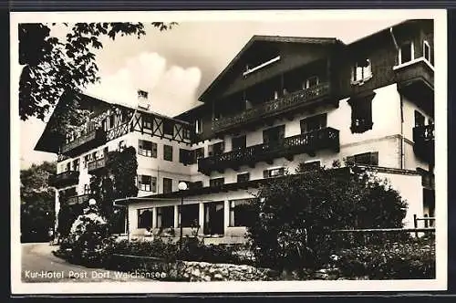 AK Dorf Walchensee, Kur-Hotel Post Emil Pröschel