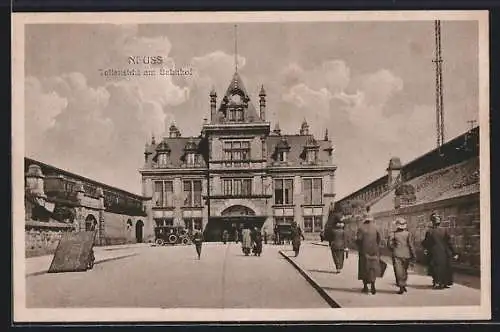 AK Neuss, Blick zum Bahnhof