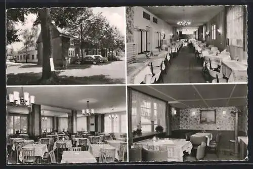 AK Dhünn-Habenichts, Gasthaus Habenichts, Innen- und Aussenansicht