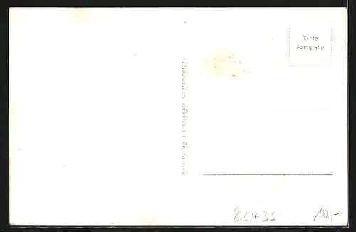 AK Kohlgrub, Strassenpartie mit Kurhotel Sanitas