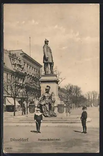 AK Düsseldorf, Bismarckdenkmal