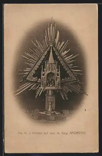 AK Andechs, Die heiligen 3 Hostien auf dem Heiligen Berg