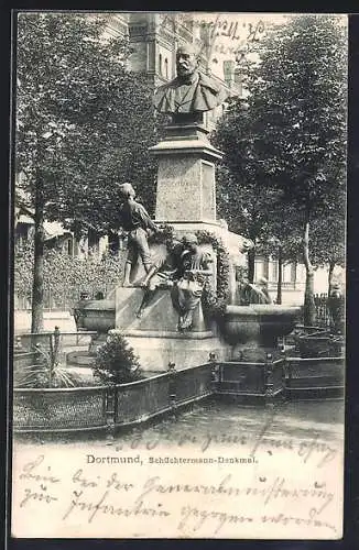 AK Dortmund, Blick zum Schüchtermann-Denkmal