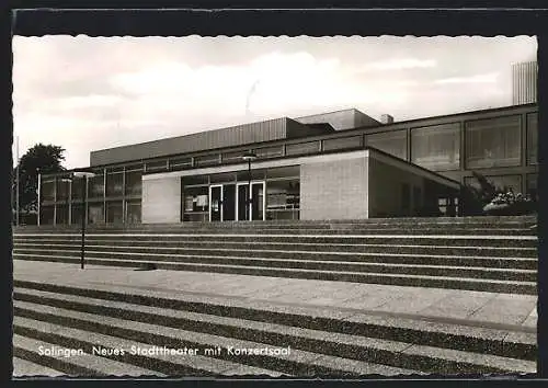AK Solingen, Neues Stadttheater mit Konzertsaal