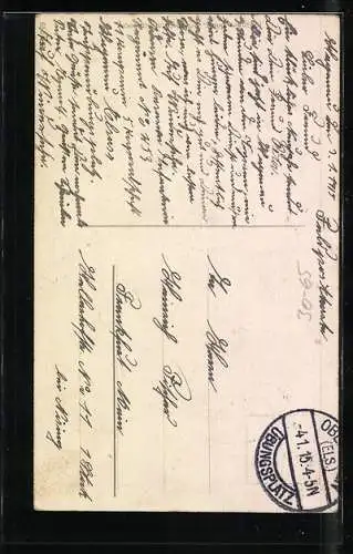 AK Soldat auf Posten im Felde und Familie zu Hause, Neujahrsgruss